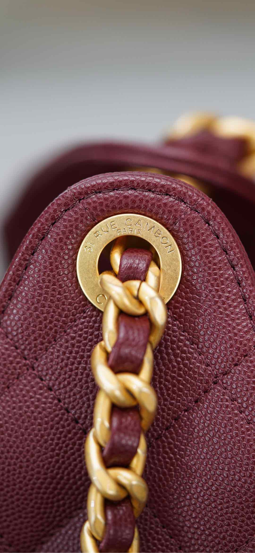 샤넬 25백 스몰 (버건디)