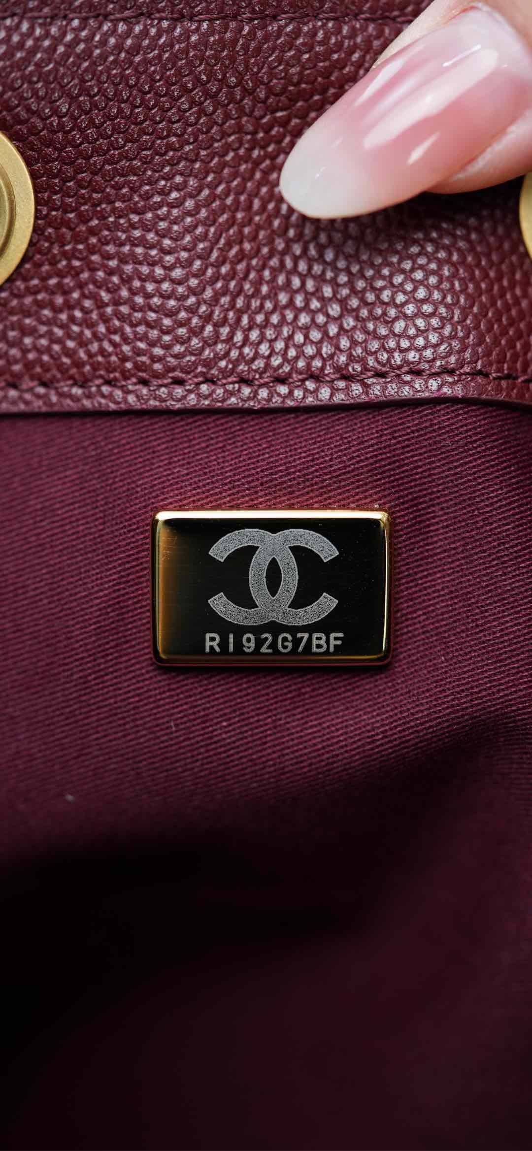 샤넬 25백 스몰 (버건디)
