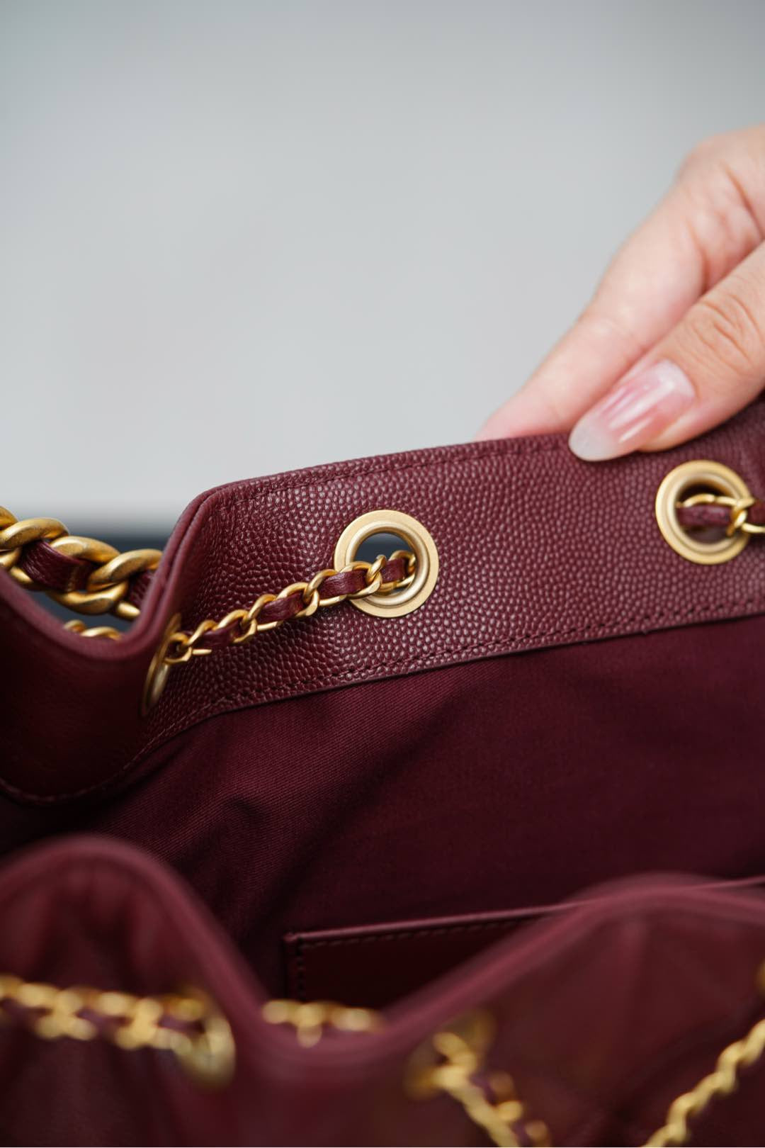 샤넬 25백 스몰 (버건디)