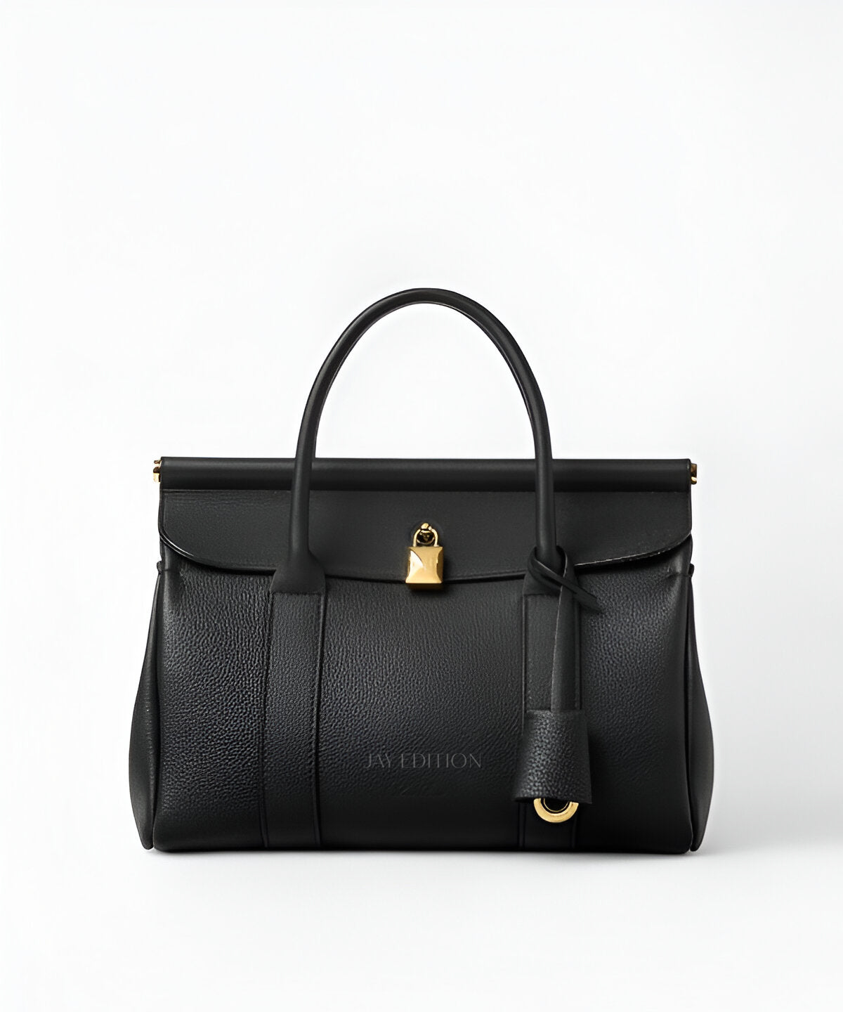 로로피아나 룸백 L25 캔버스 바디 세련된 실루엣 가죽 트리밍 디테일