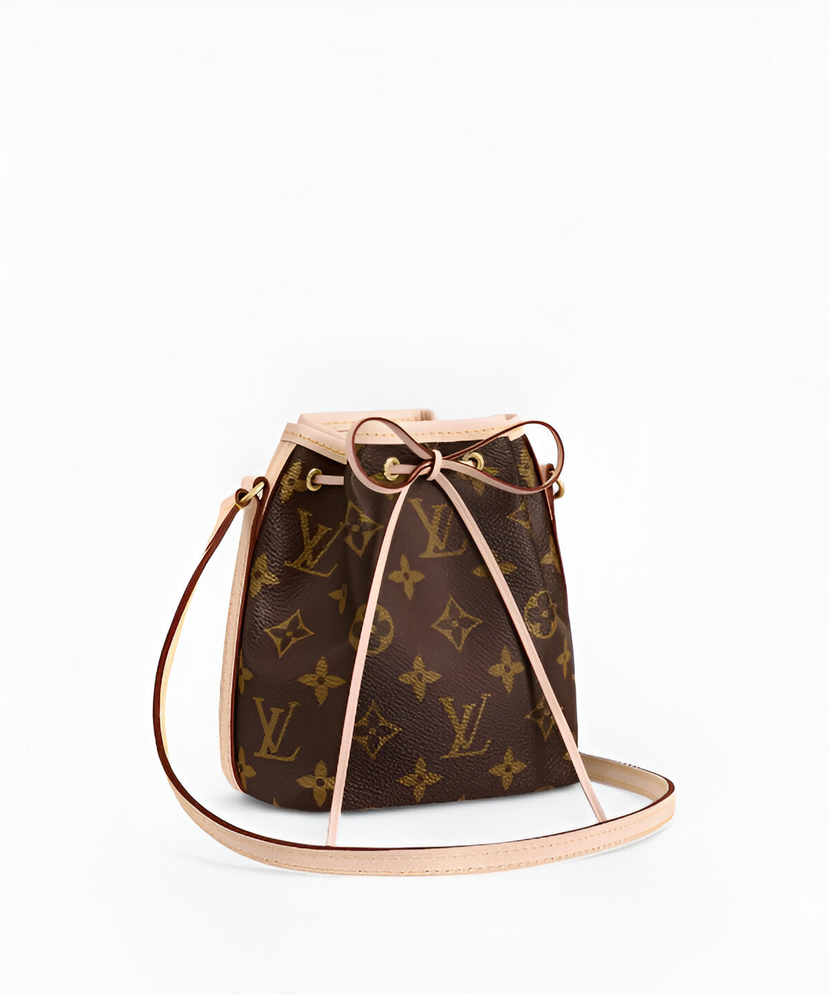 루이비통 나노 노에 모노그램 미니 버킷백 스트링 디테일 여성용 가방