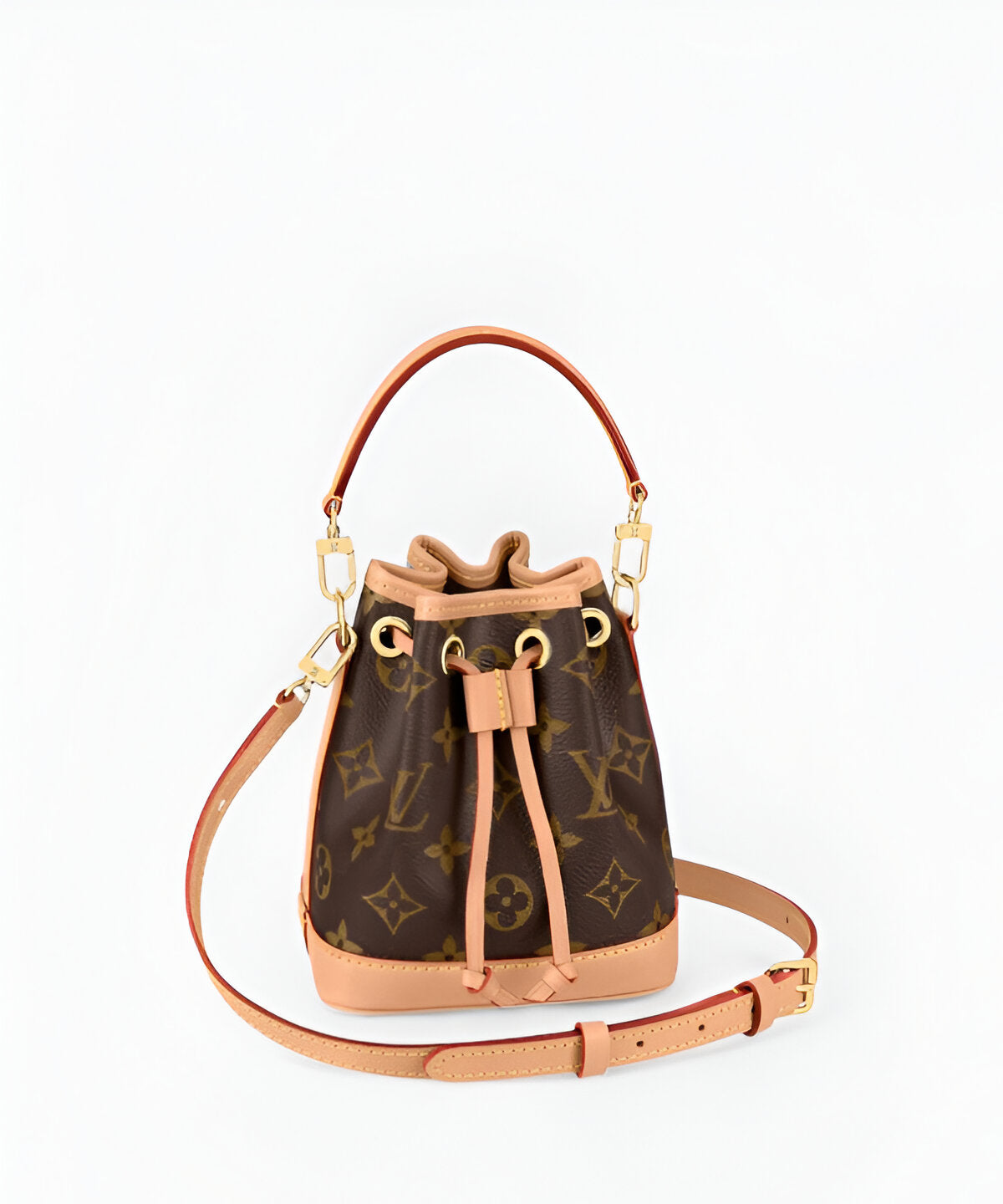 루이비통 뉴 나노 노에 버킷백 모노그램 캔버스 스트링 미니백 스타일링 컷