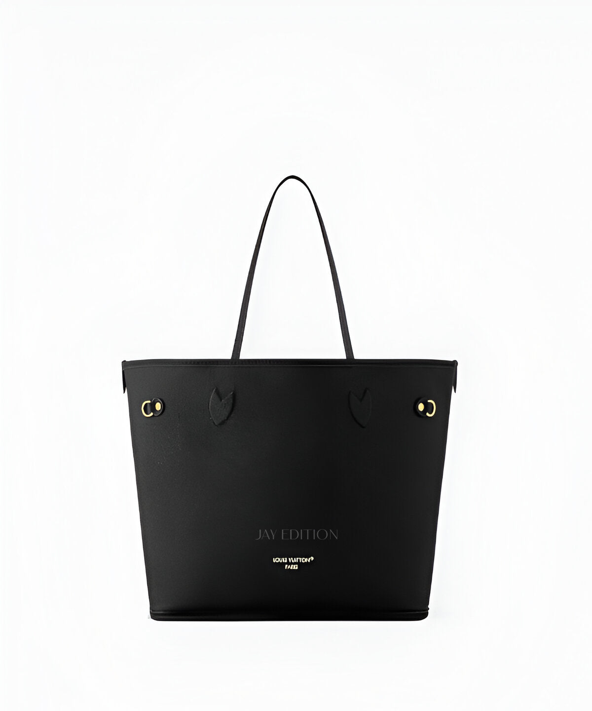 루이비통 네버풀 인사이드 아웃 MM 모노그램 캔버스에 노출된 안감과 스티칭이 돋보이는 미디움 사이즈 리버서블 쇼퍼백