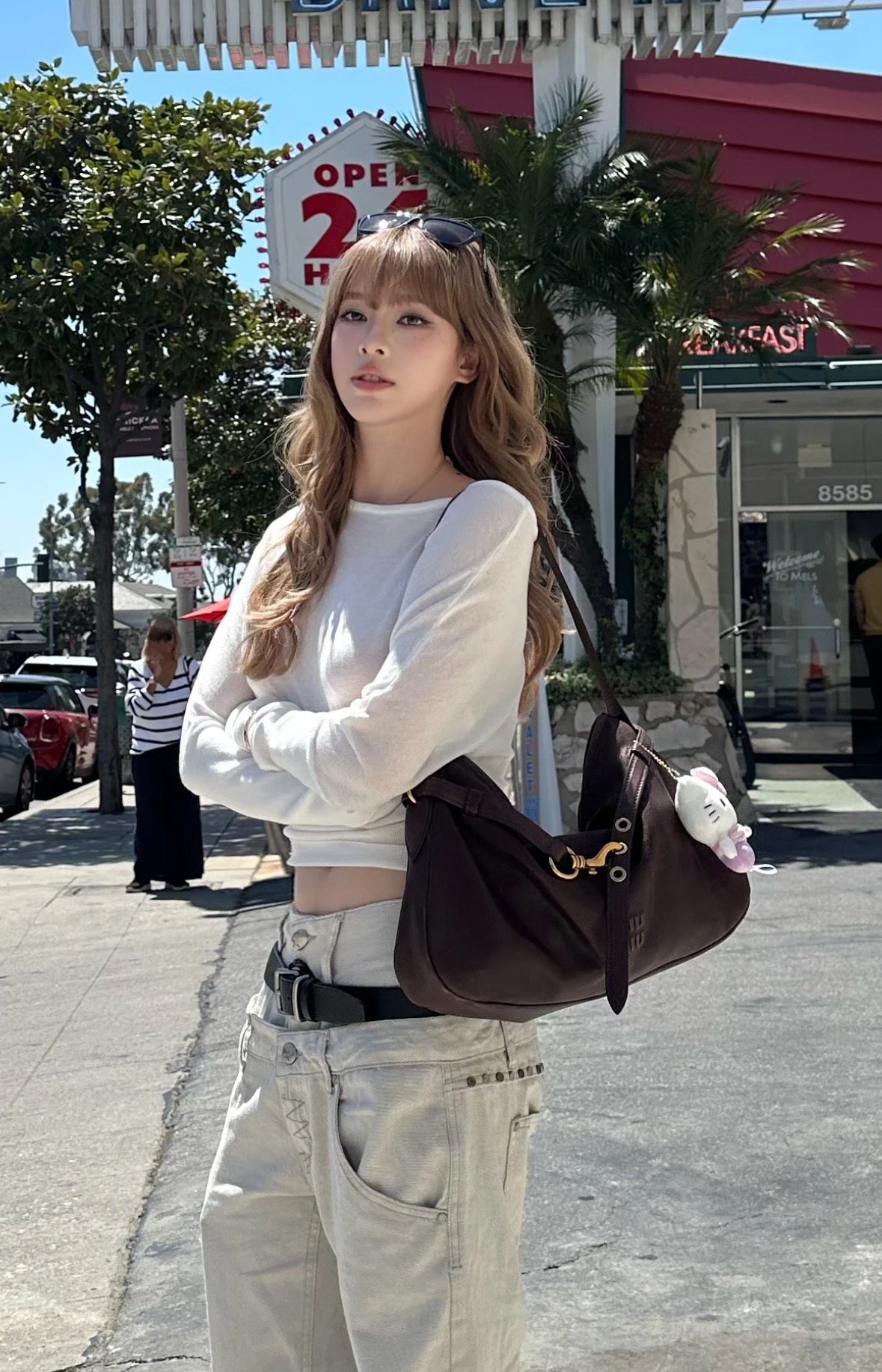 미우미우 아방뛰르 나파 가죽 백 미디움
