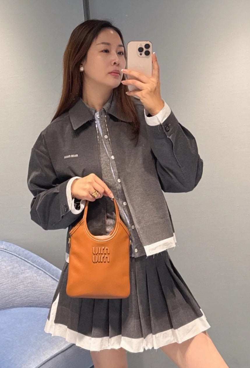 미우미우 아이비백 미니 (브라운)