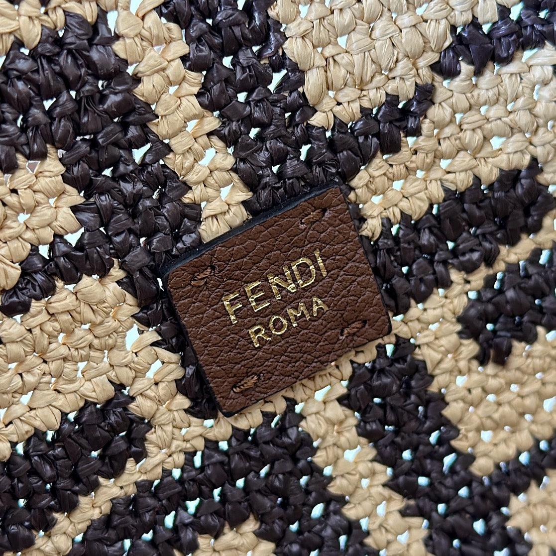 펜디 롤 FF 라피아 스몰