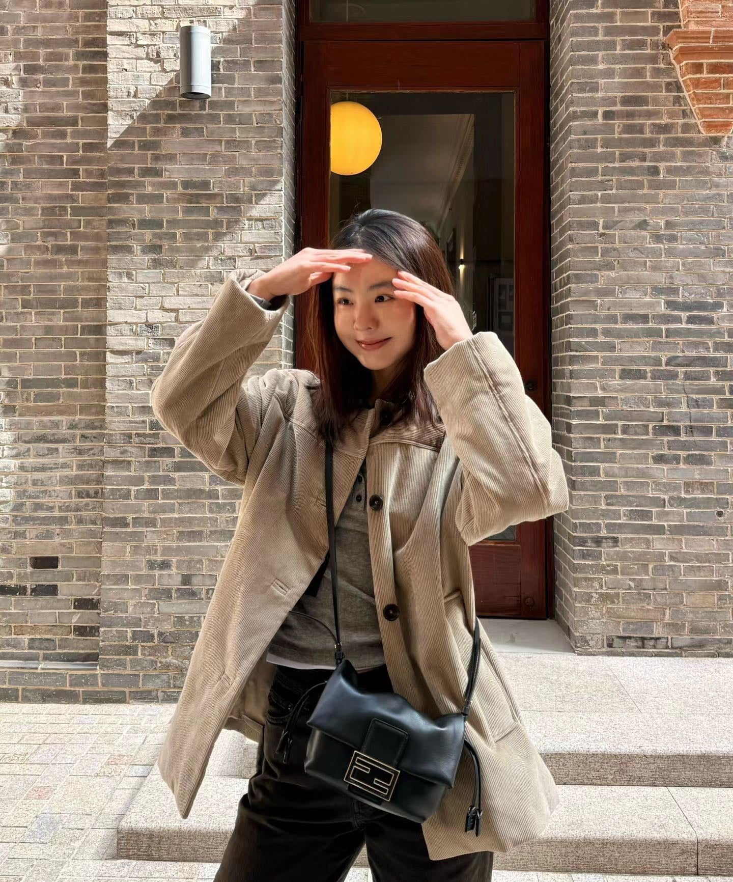 펜디 맘마 바게트 나파 미디움