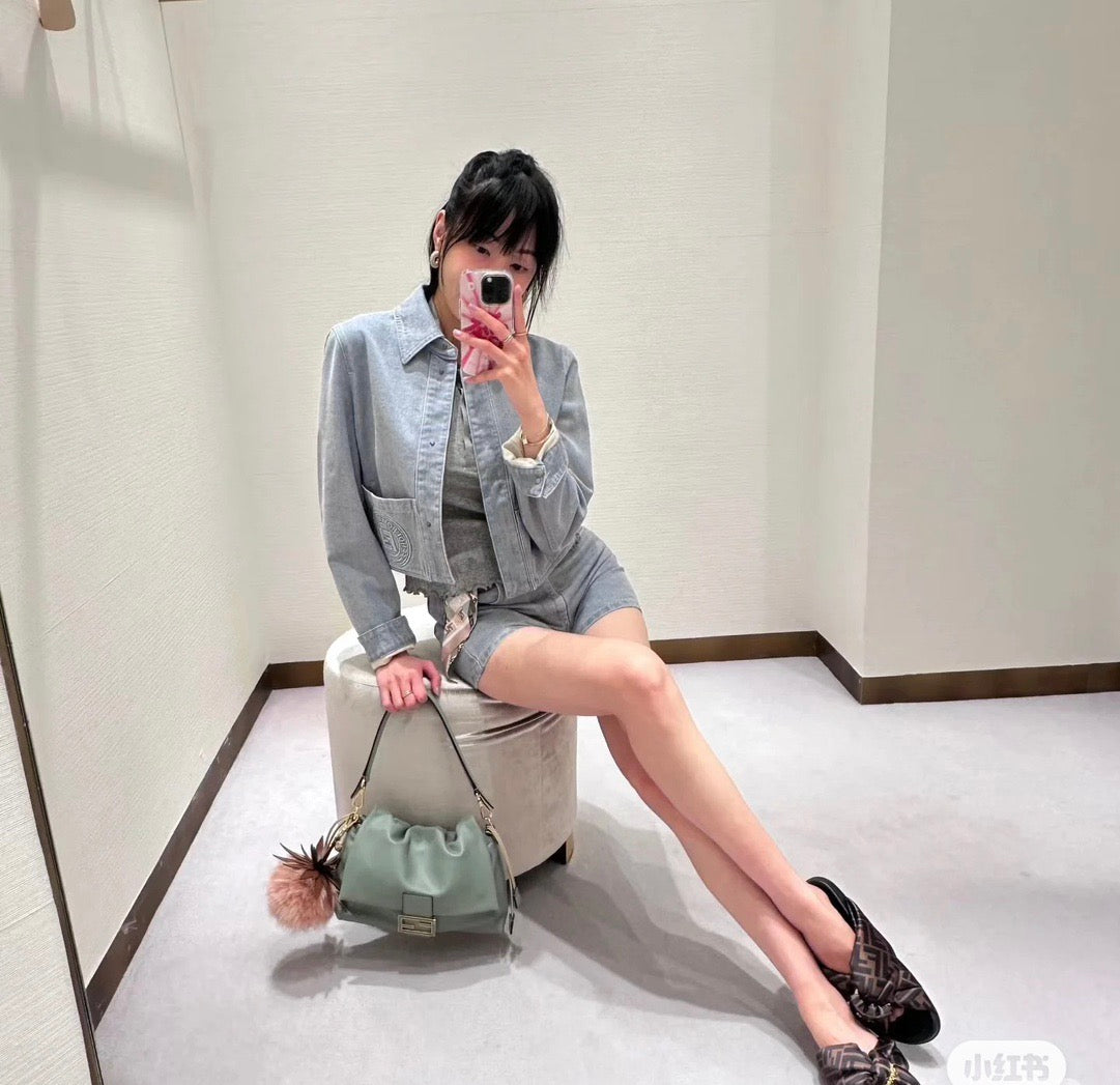 펜디 맘마 바게트 나파 미디움