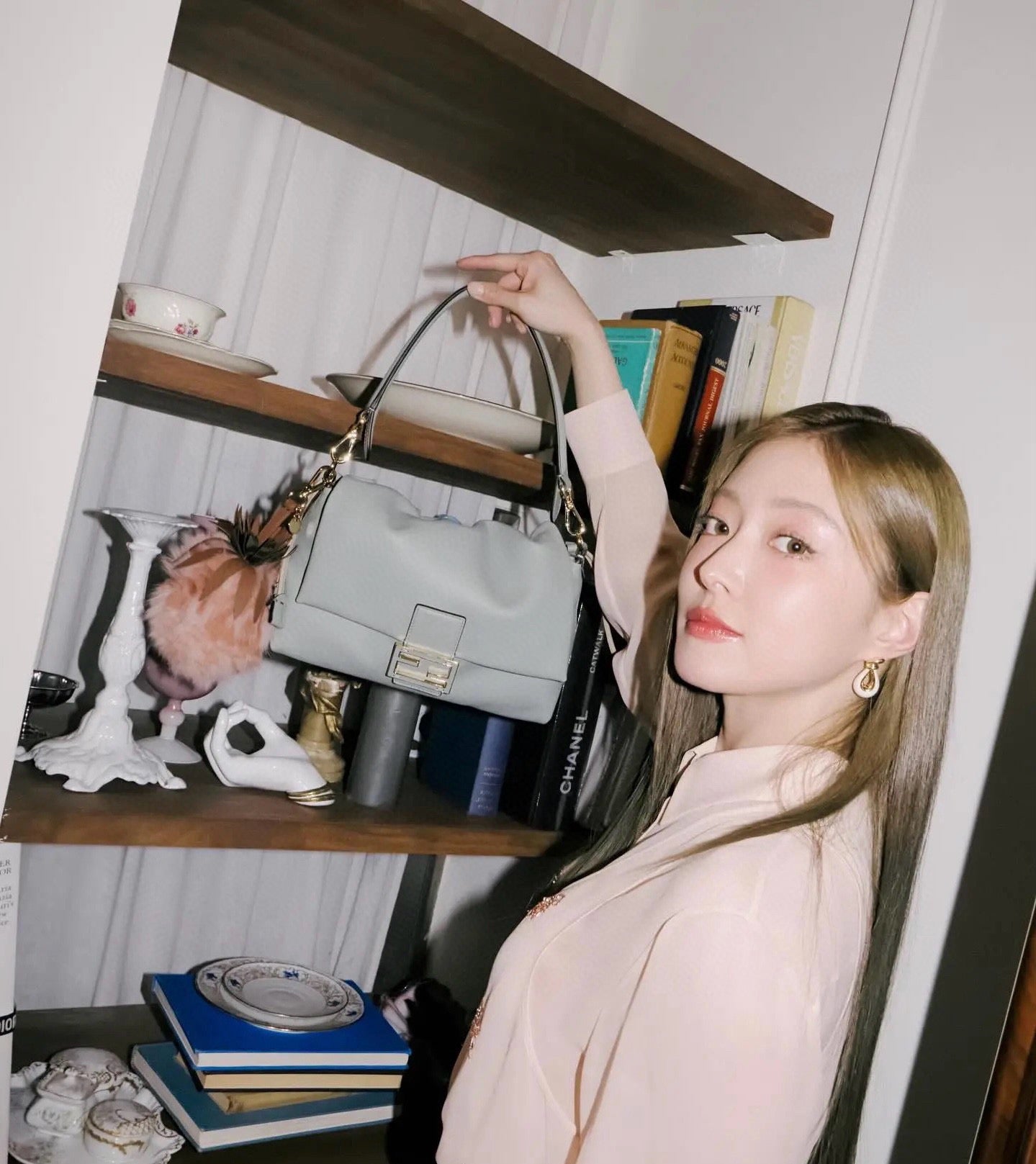 펜디 맘마 바게트 나파 미디움