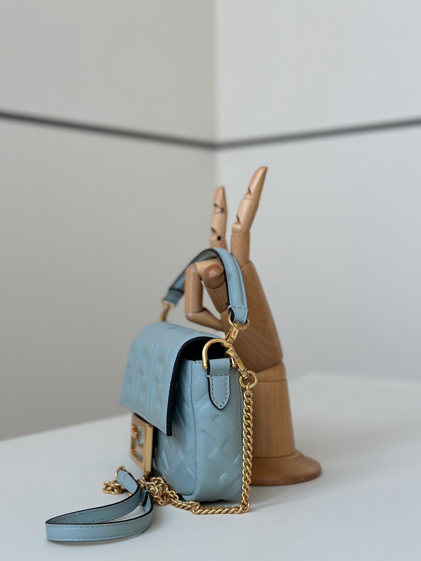 펜디 바게트 백 나파 미니