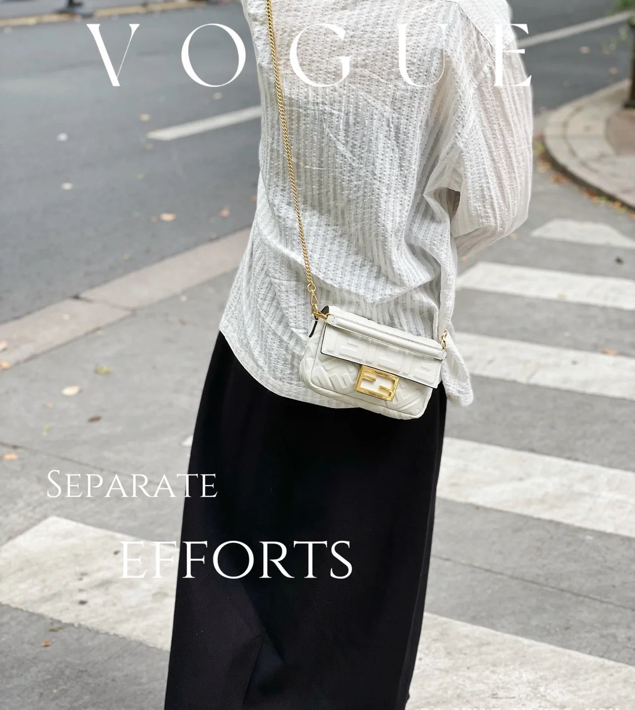 펜디 바게트 백 나파 미니