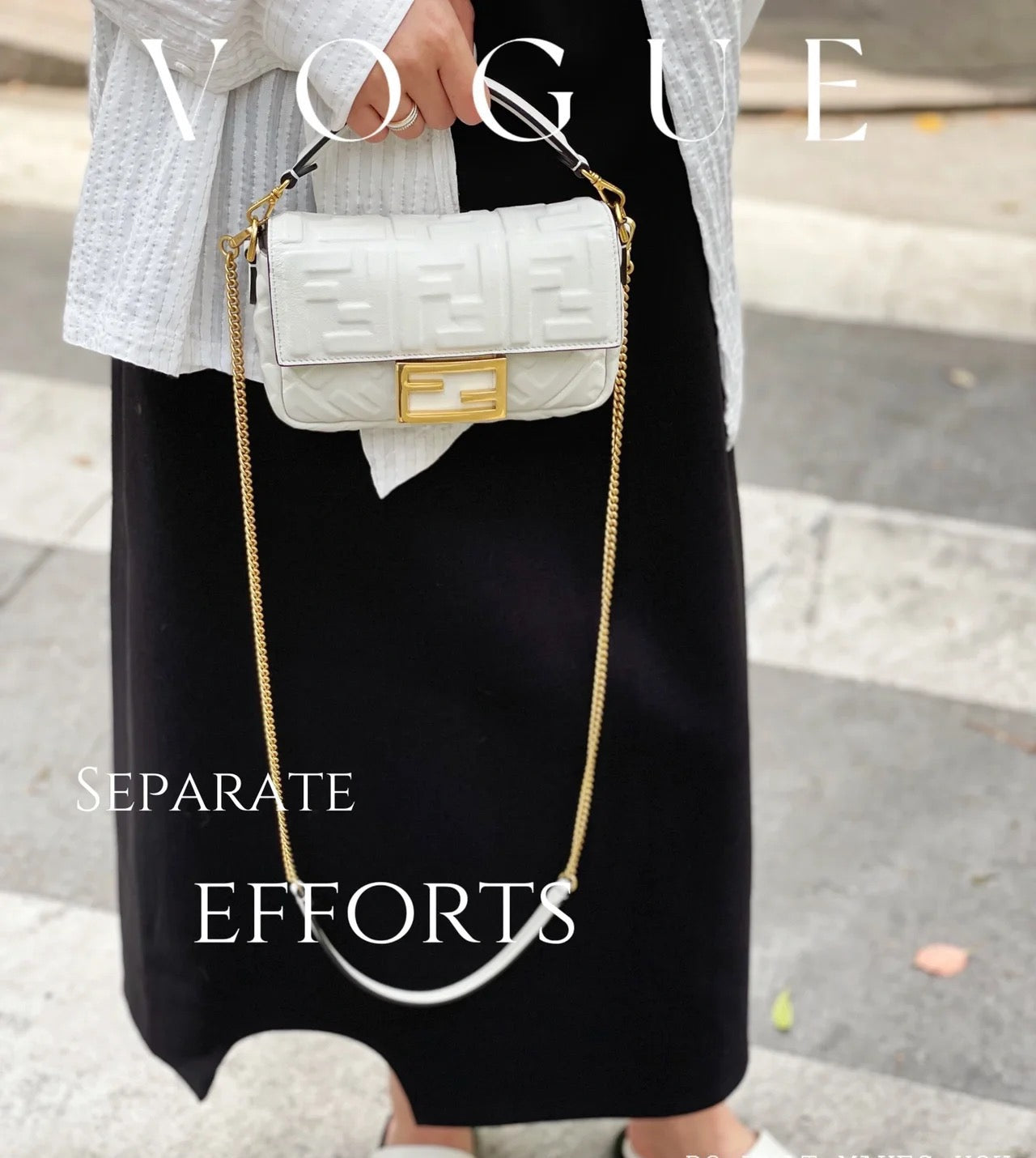 펜디 바게트 백 나파 미니