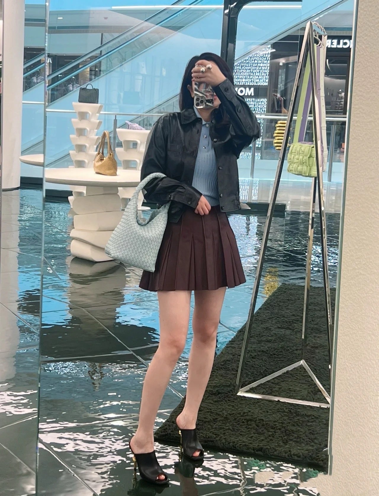 보테가 베네타 까바 버킷백