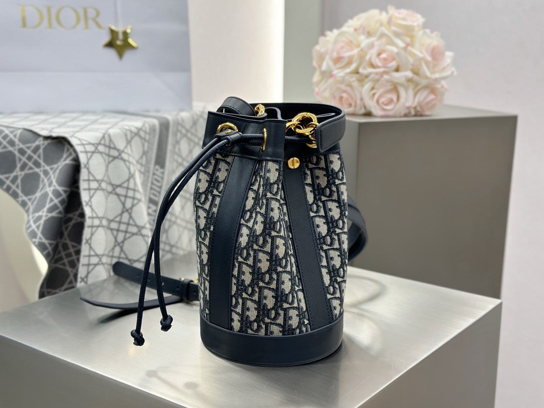 디올 오블리크 자카드 백팩 스몰