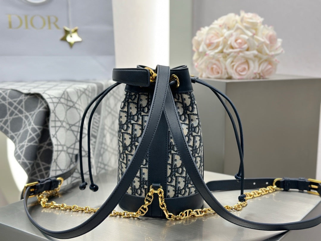 디올 오블리크 자카드 백팩 스몰