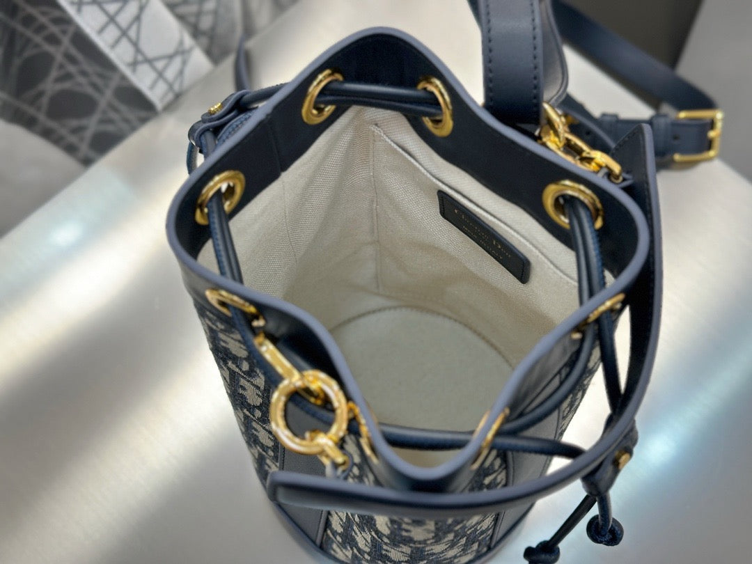 디올 오블리크 자카드 백팩 스몰