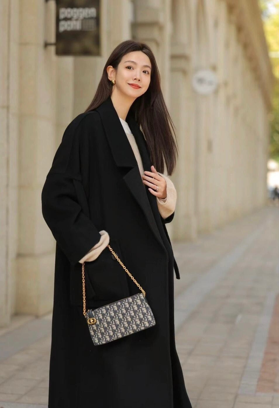 디올 오블리크 30몽테인 자카드 미니백