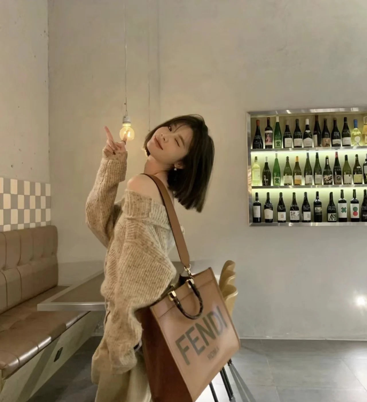 펜디 선샤인 토트백 라지