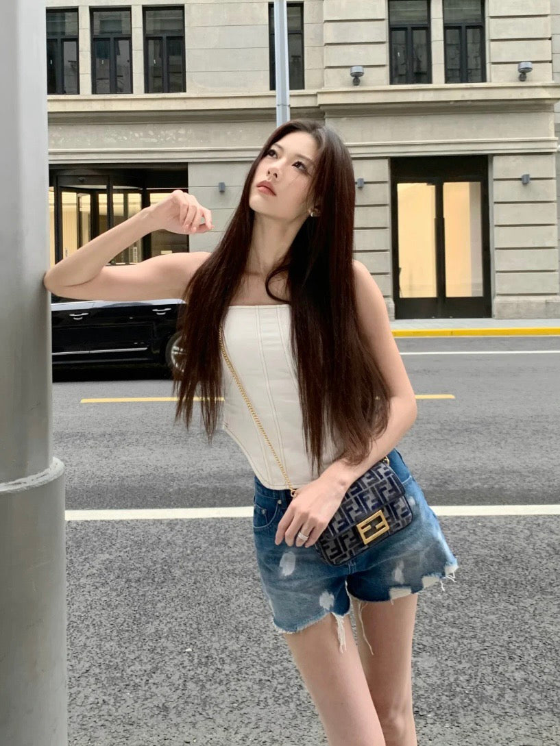 펜디 바게트 백 FF 셔닐 미니