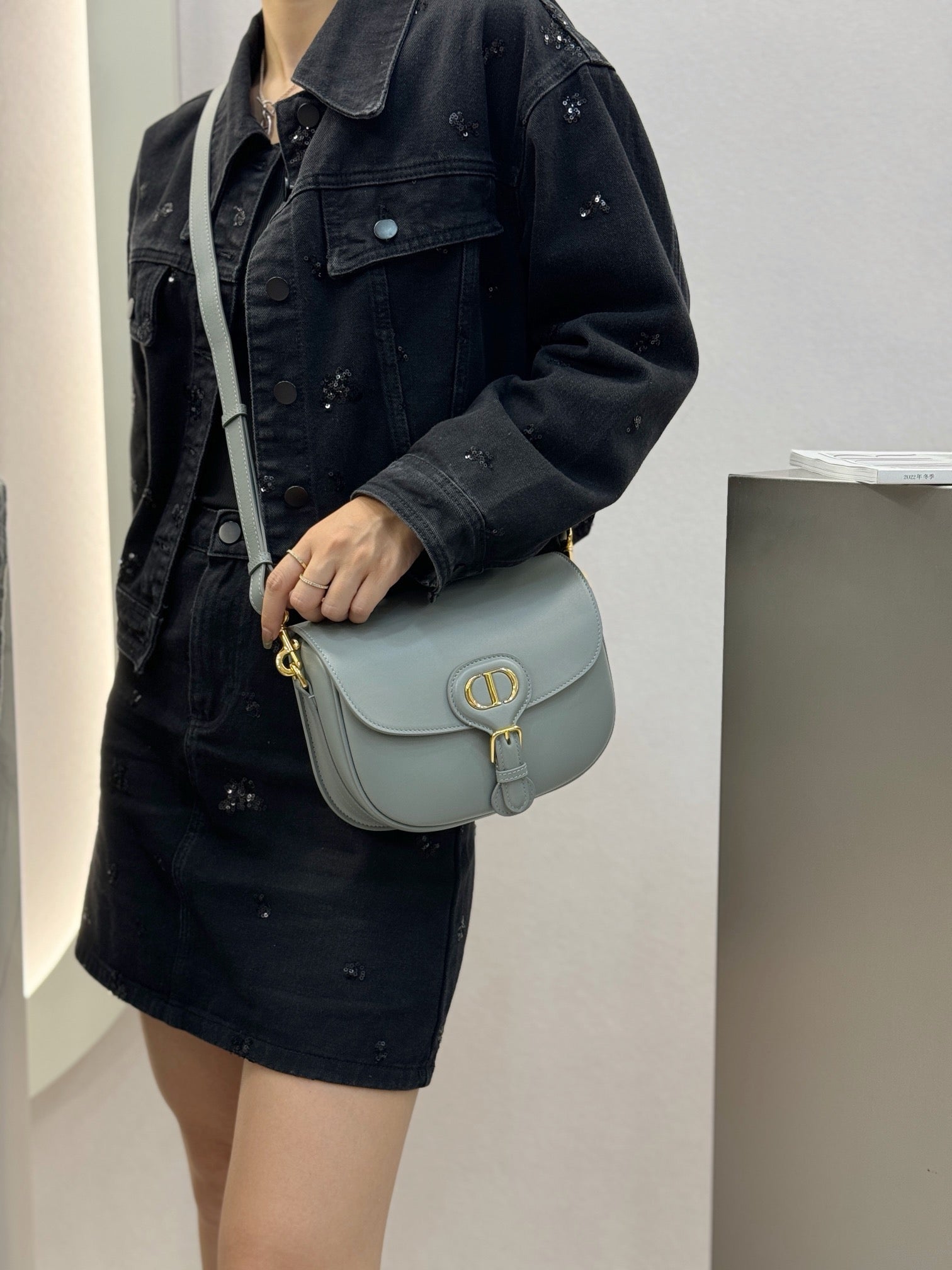 디올 바비백 레더 스몰,미디움