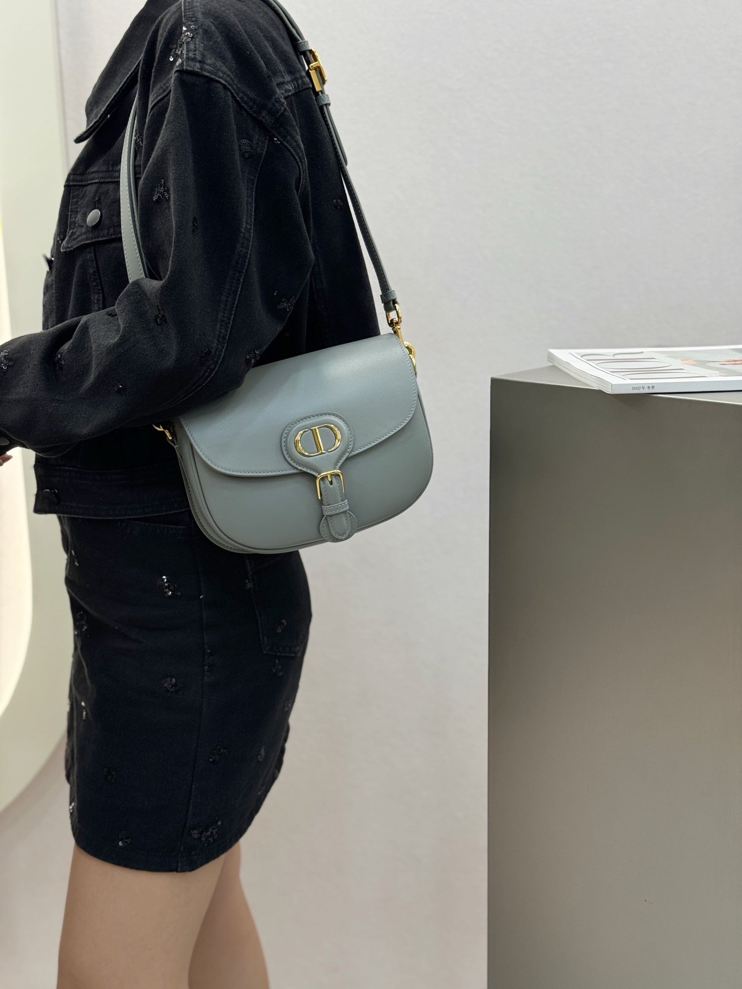 디올 바비백 레더 스몰,미디움