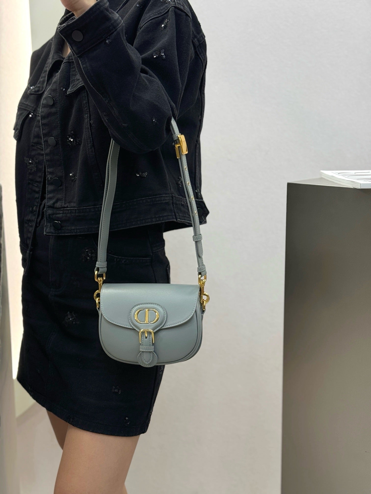 디올 바비백 레더 스몰,미디움