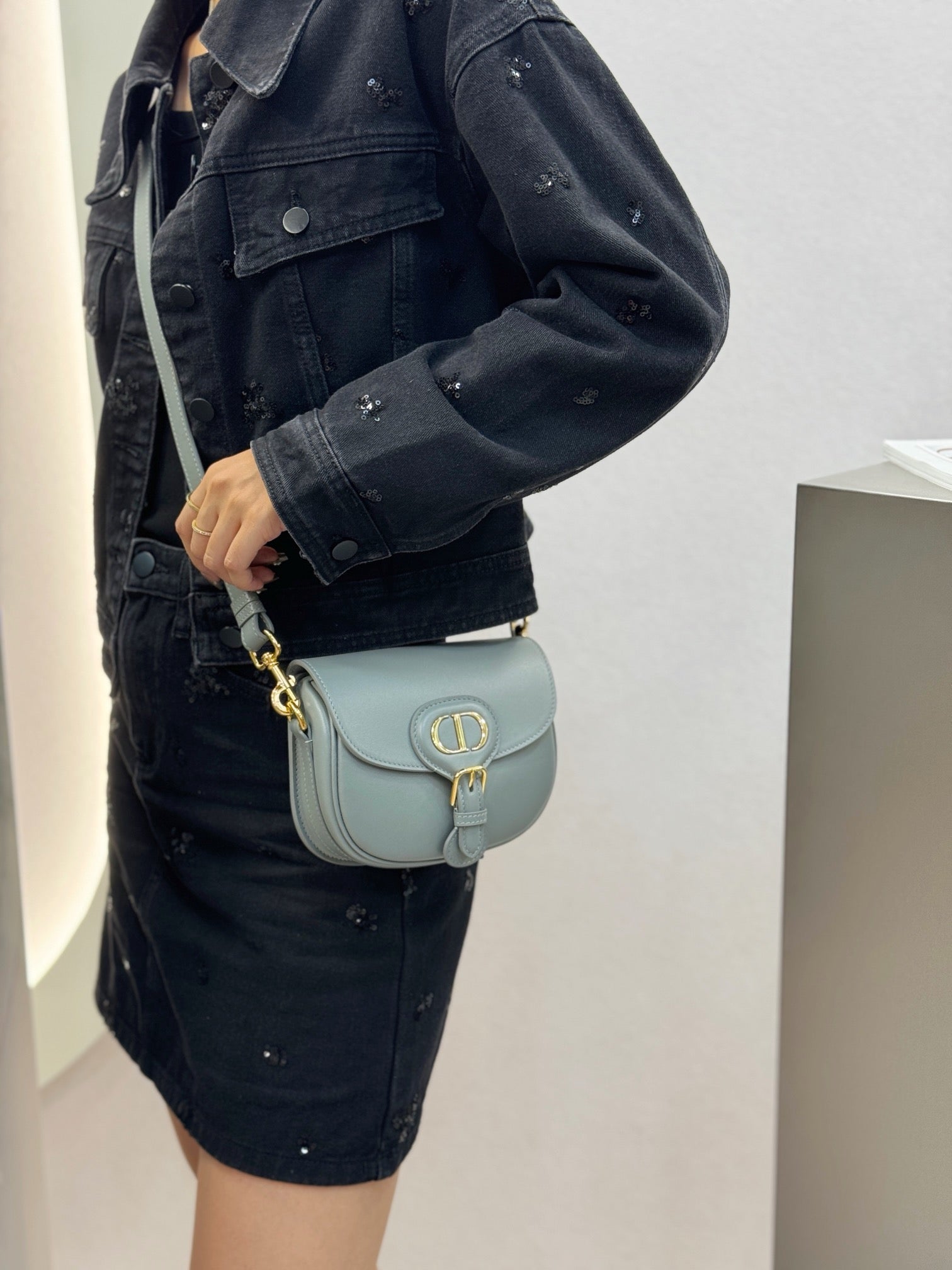 디올 바비백 레더 스몰,미디움