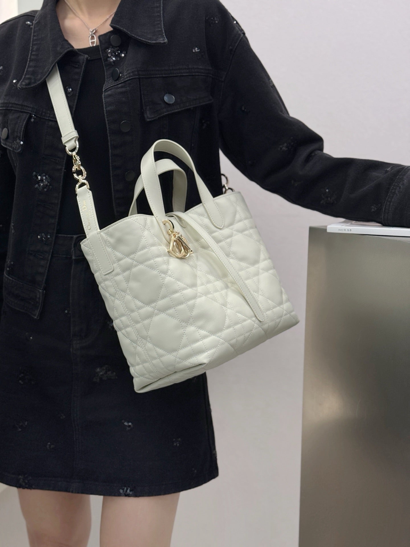 디올 버티컬 뚜주흐백 스몰,미디움