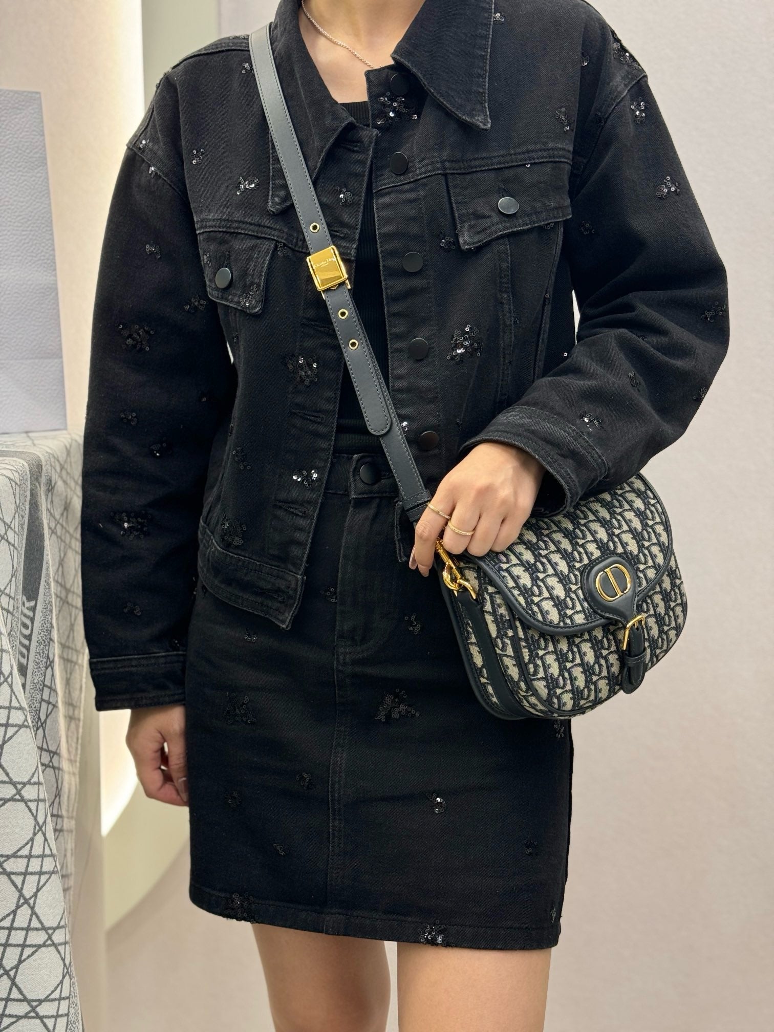 디올 오블리크 바비백 스몰,미디움