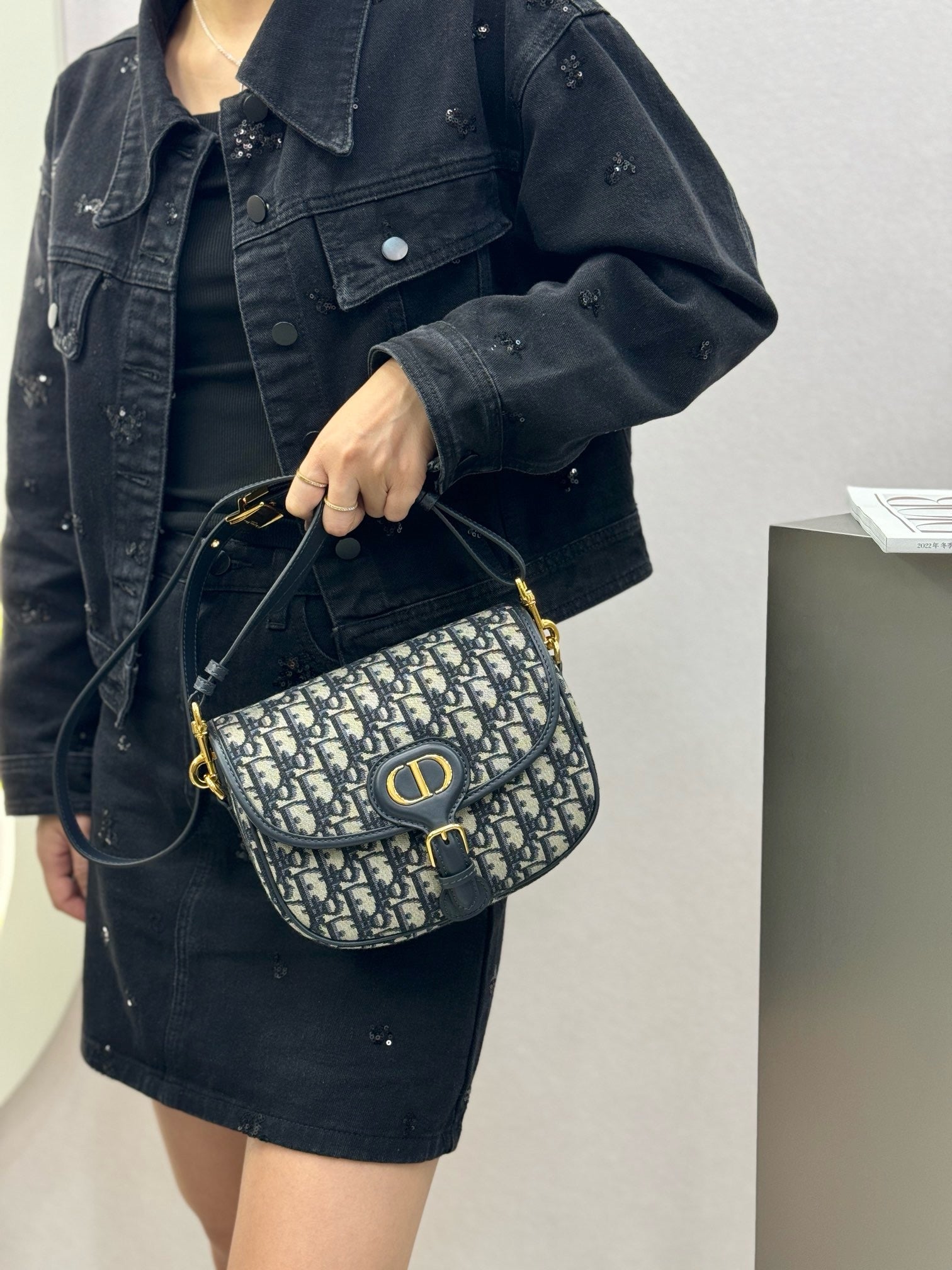 디올 오블리크 바비백 스몰,미디움