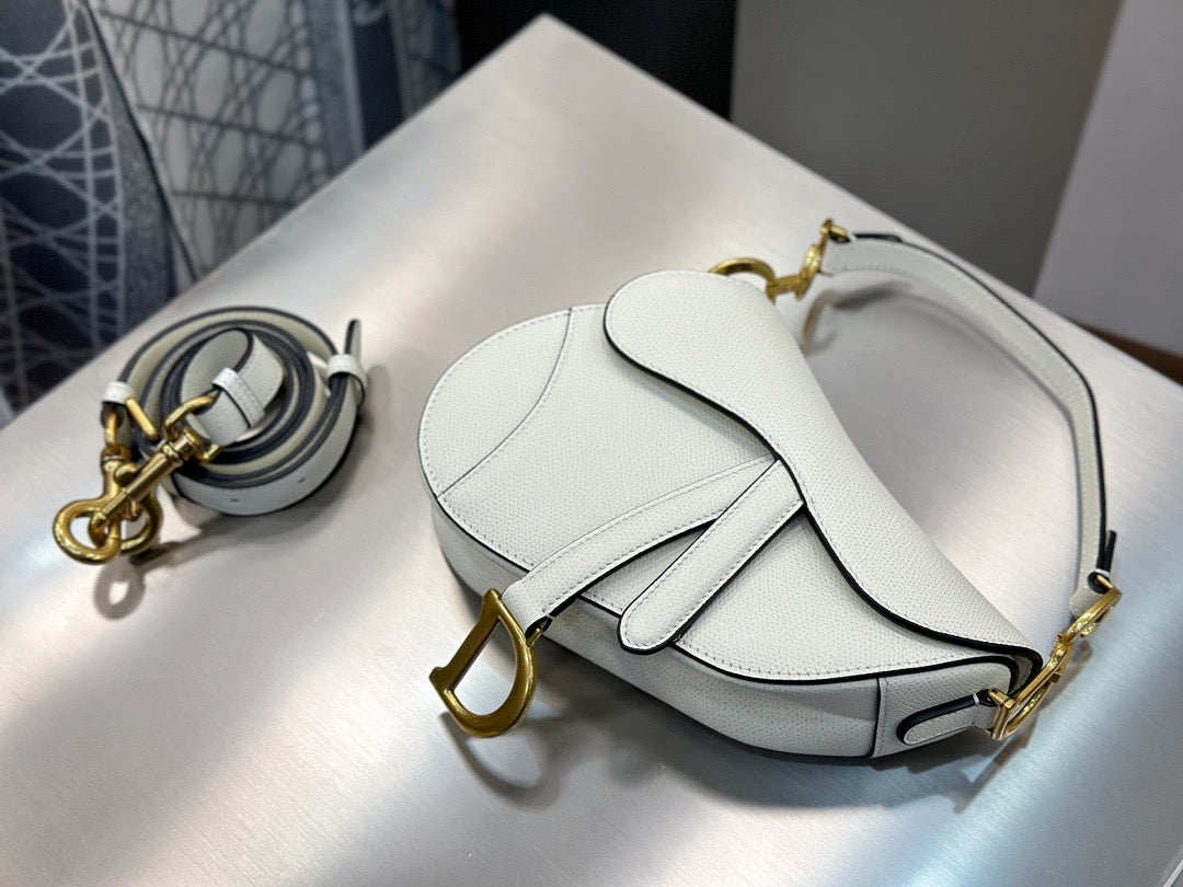 디올 새들 스트랩백 그레인 미니