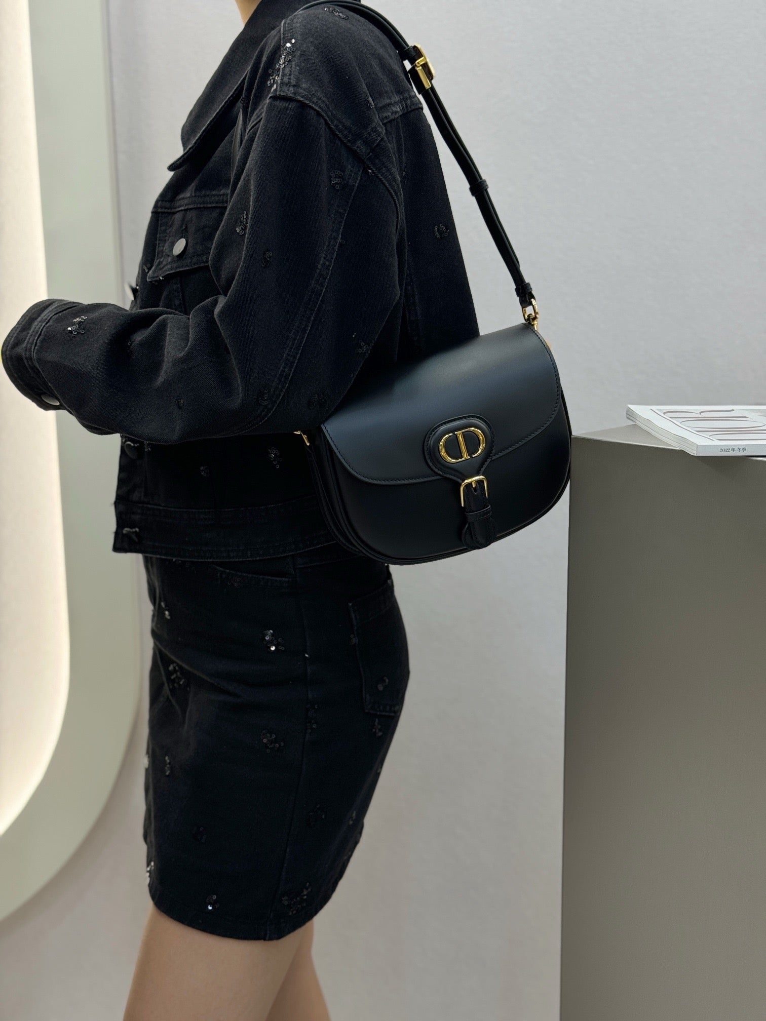 디올 바비백 레더 스몰,미디움