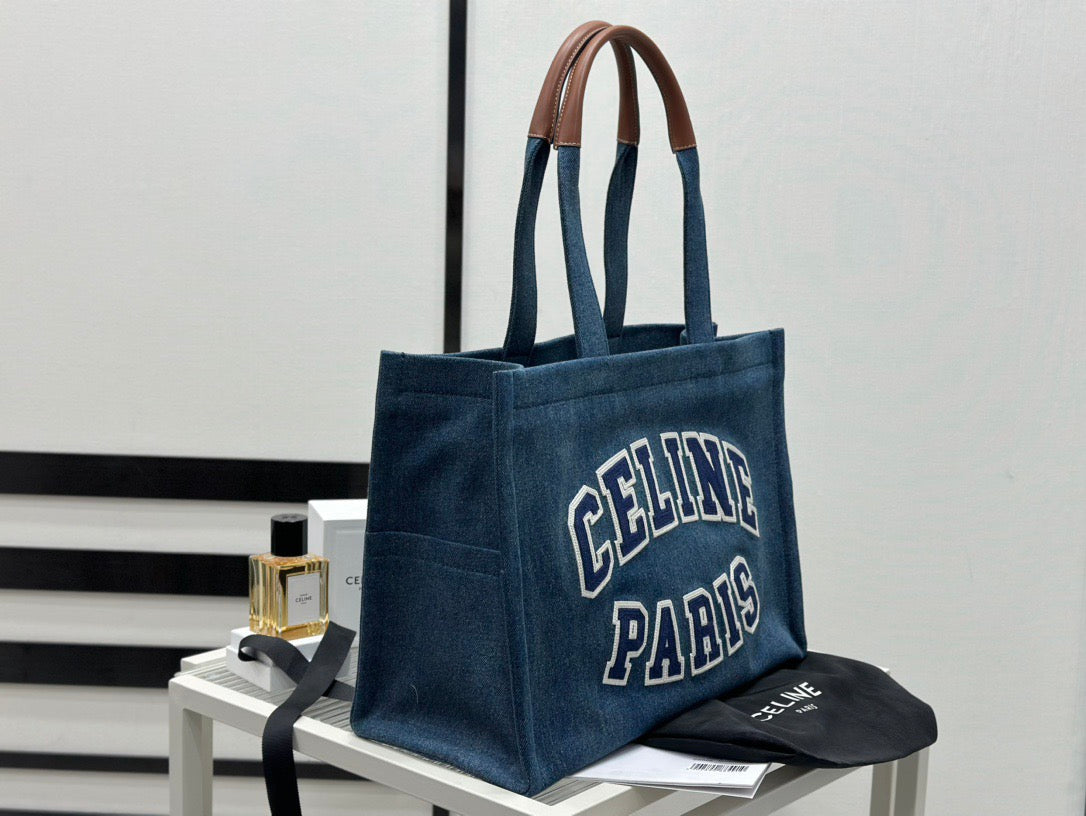 셀린느 셀린 파리 데님 토트백