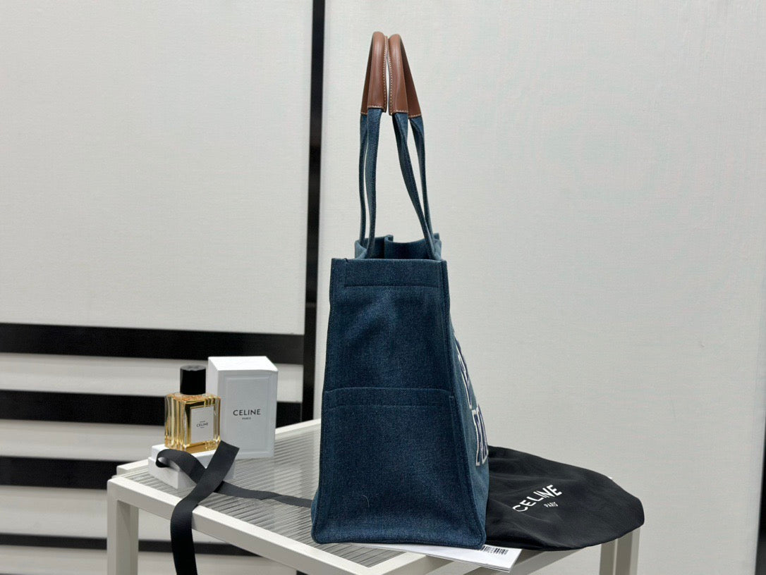 셀린느 셀린 파리 데님 토트백