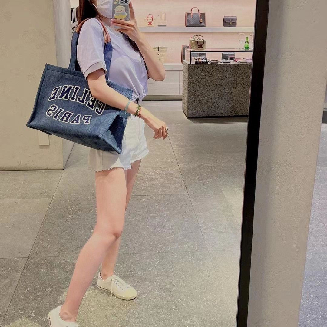 셀린느 셀린 파리 데님 토트백