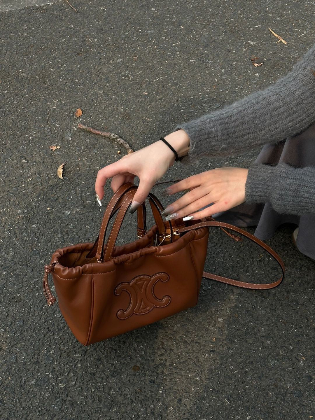 셀린느 퀴르 트리옹프 드로우스트링 카바스백 스몰