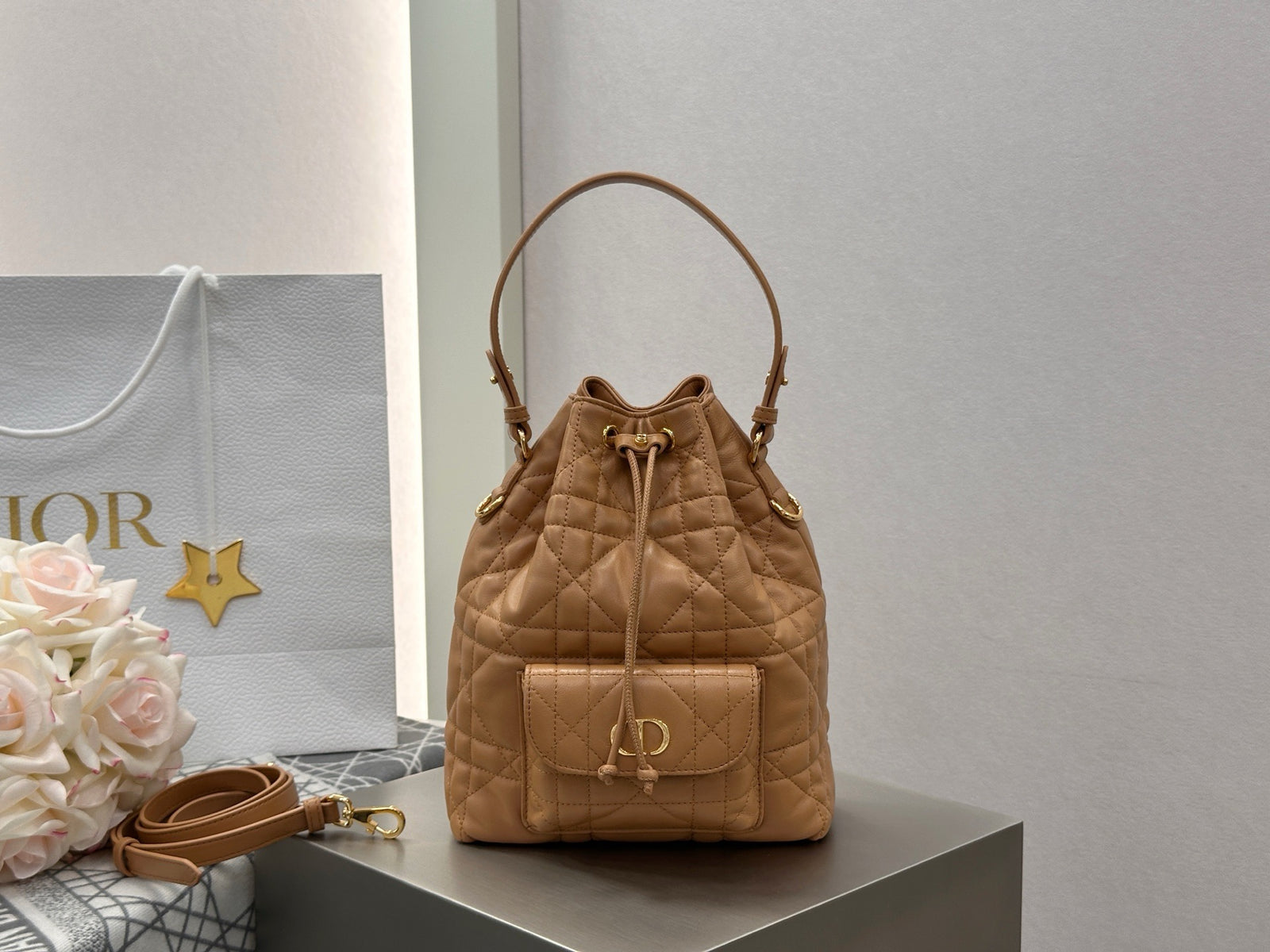 디올 카로 스몰 버킷백