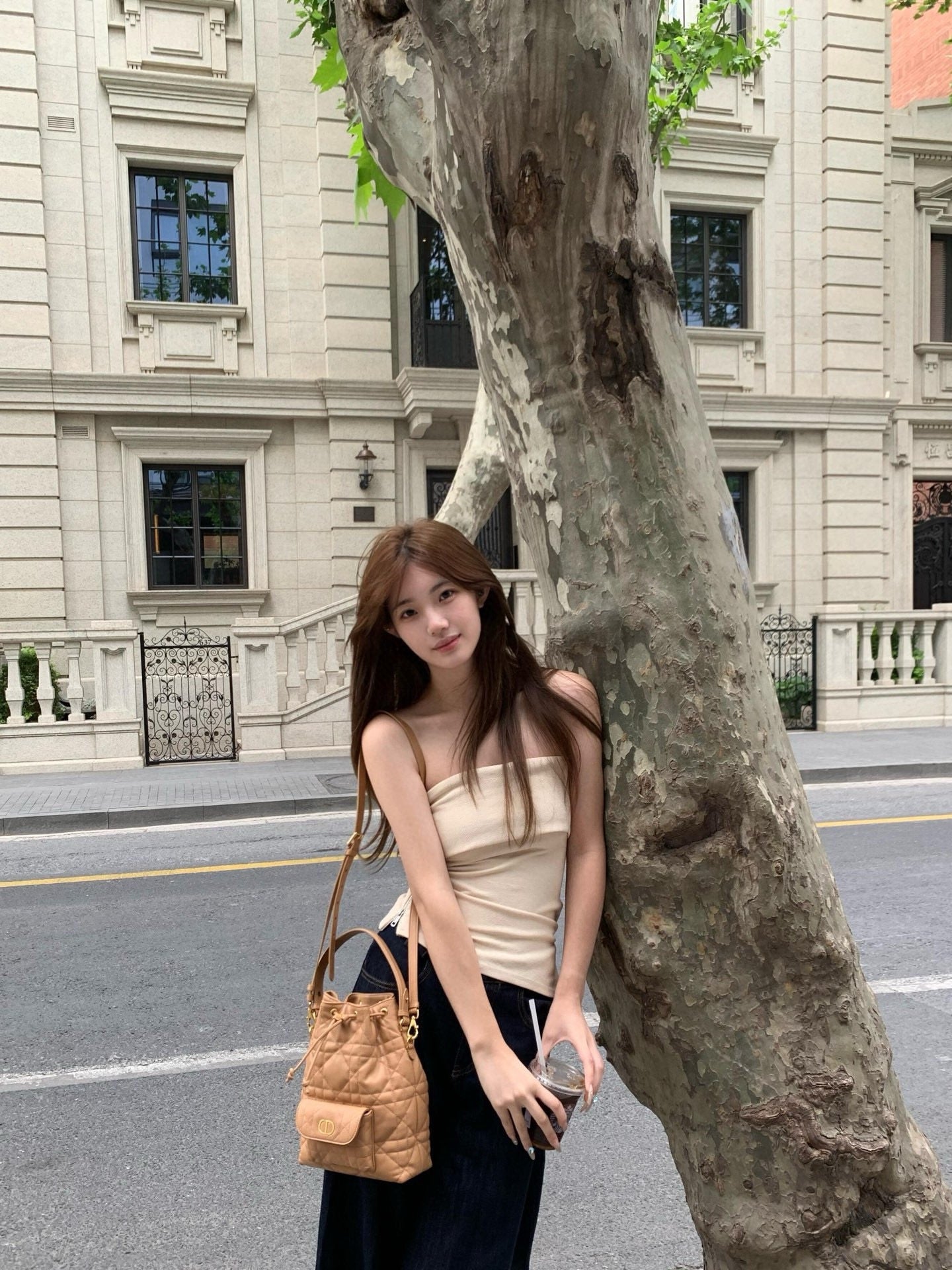 디올 카로 스몰 버킷백