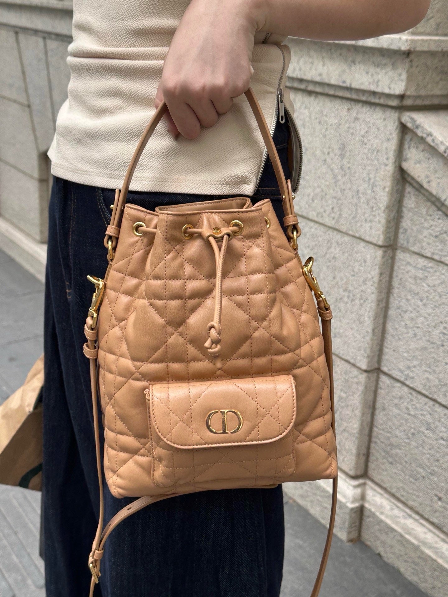 디올 카로 스몰 버킷백