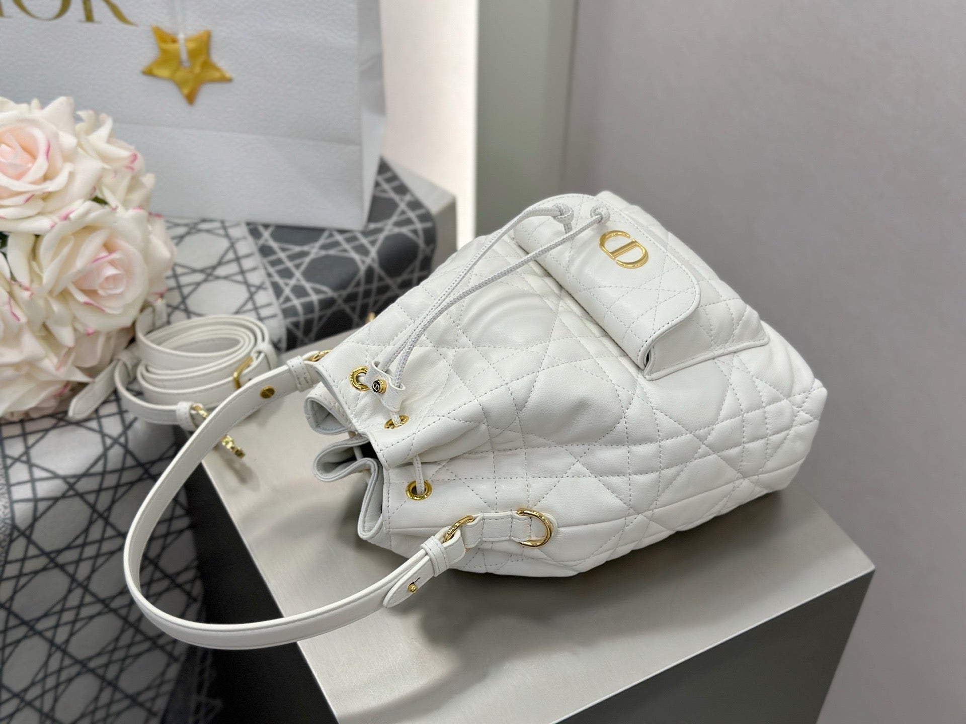 디올 카로 스몰 버킷백