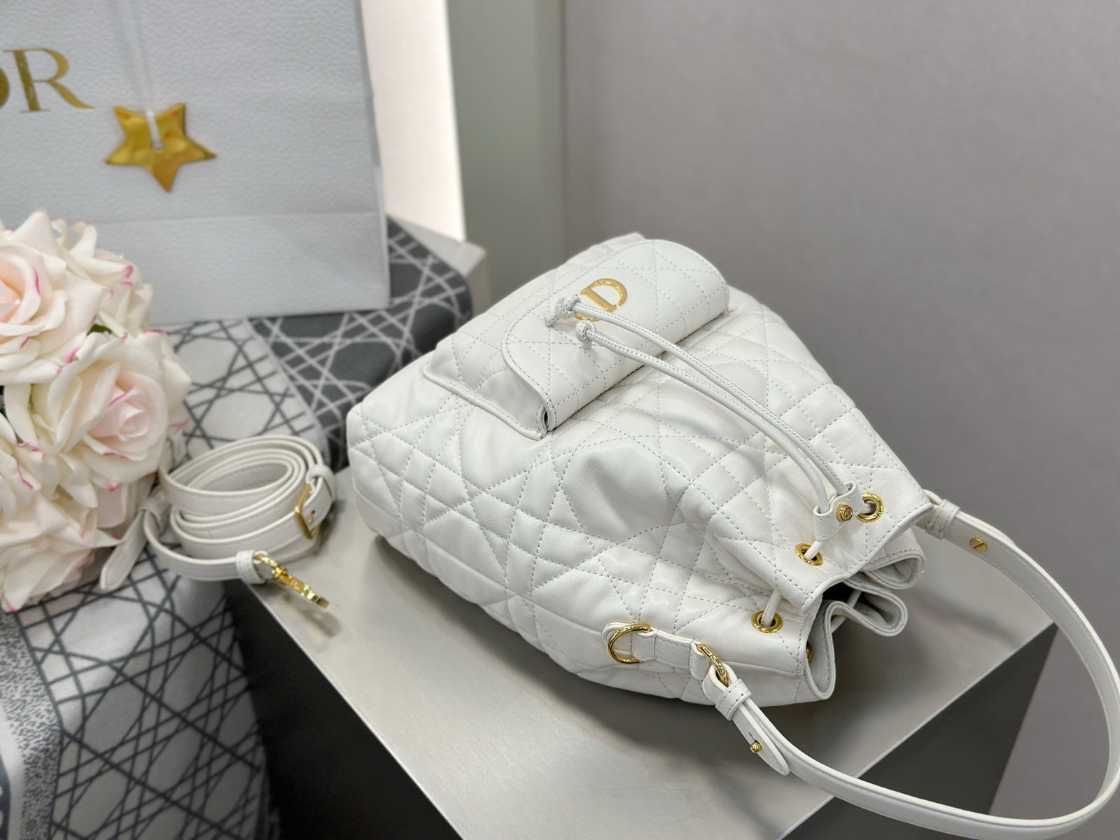 디올 카로 스몰 버킷백