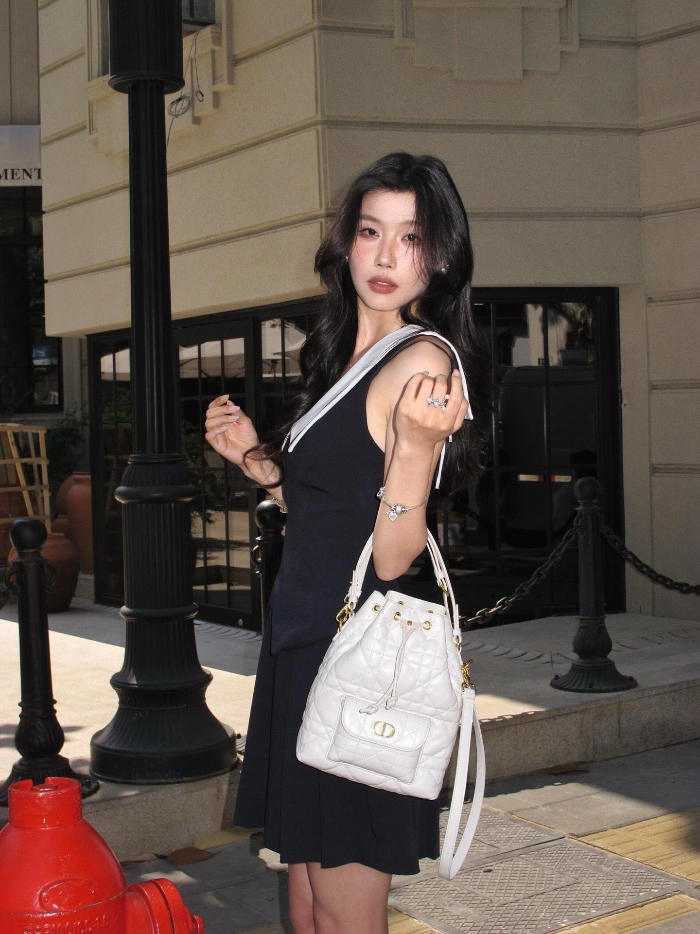 디올 카로 스몰 버킷백