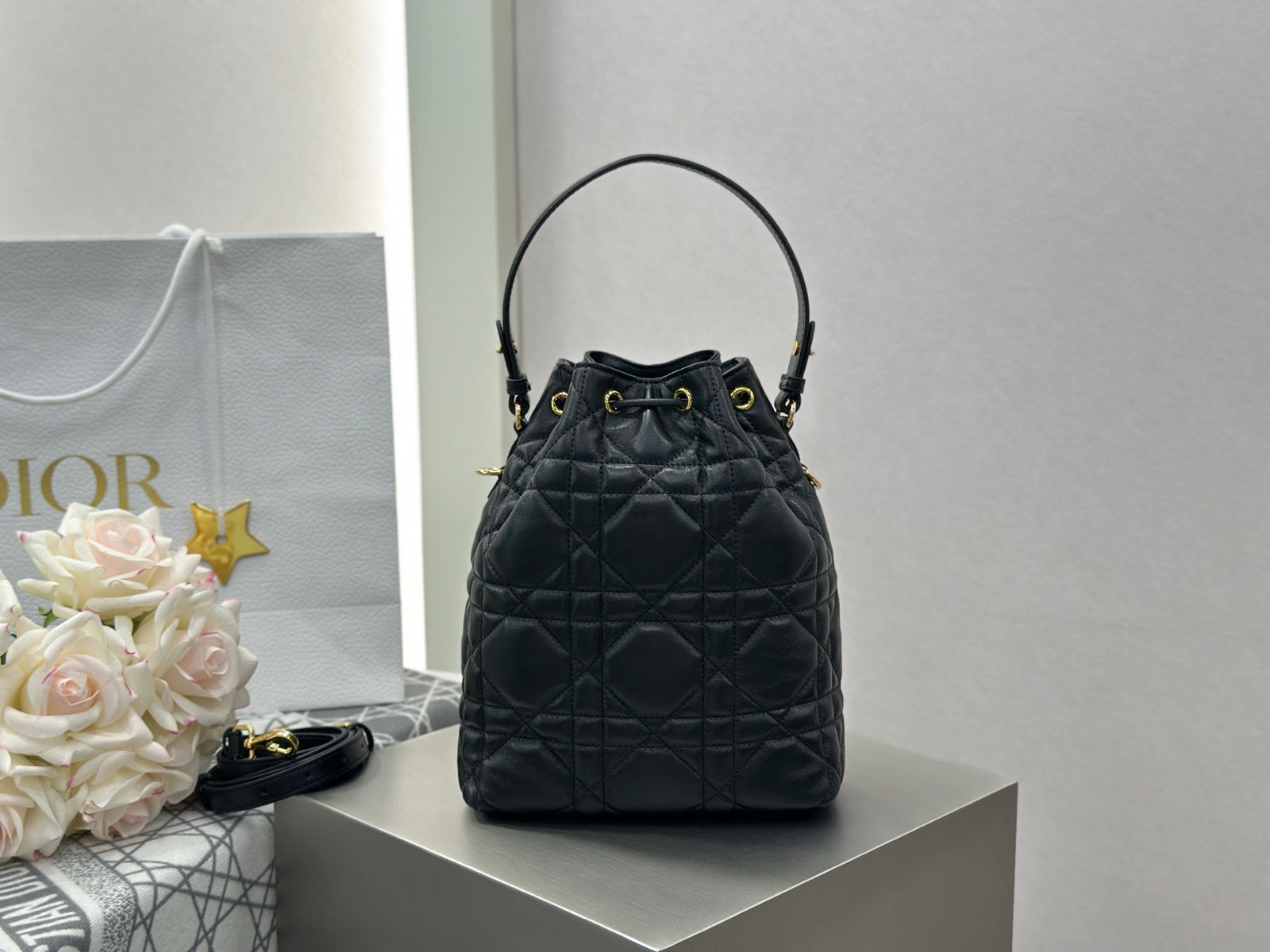 디올 카로 스몰 버킷백