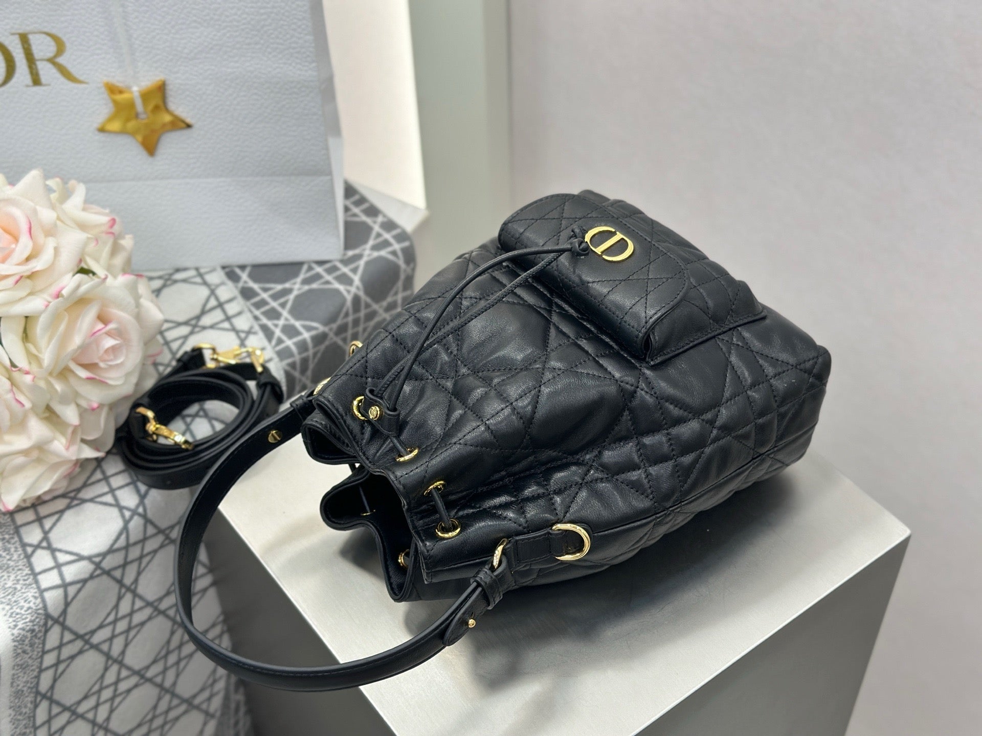 디올 카로 스몰 버킷백