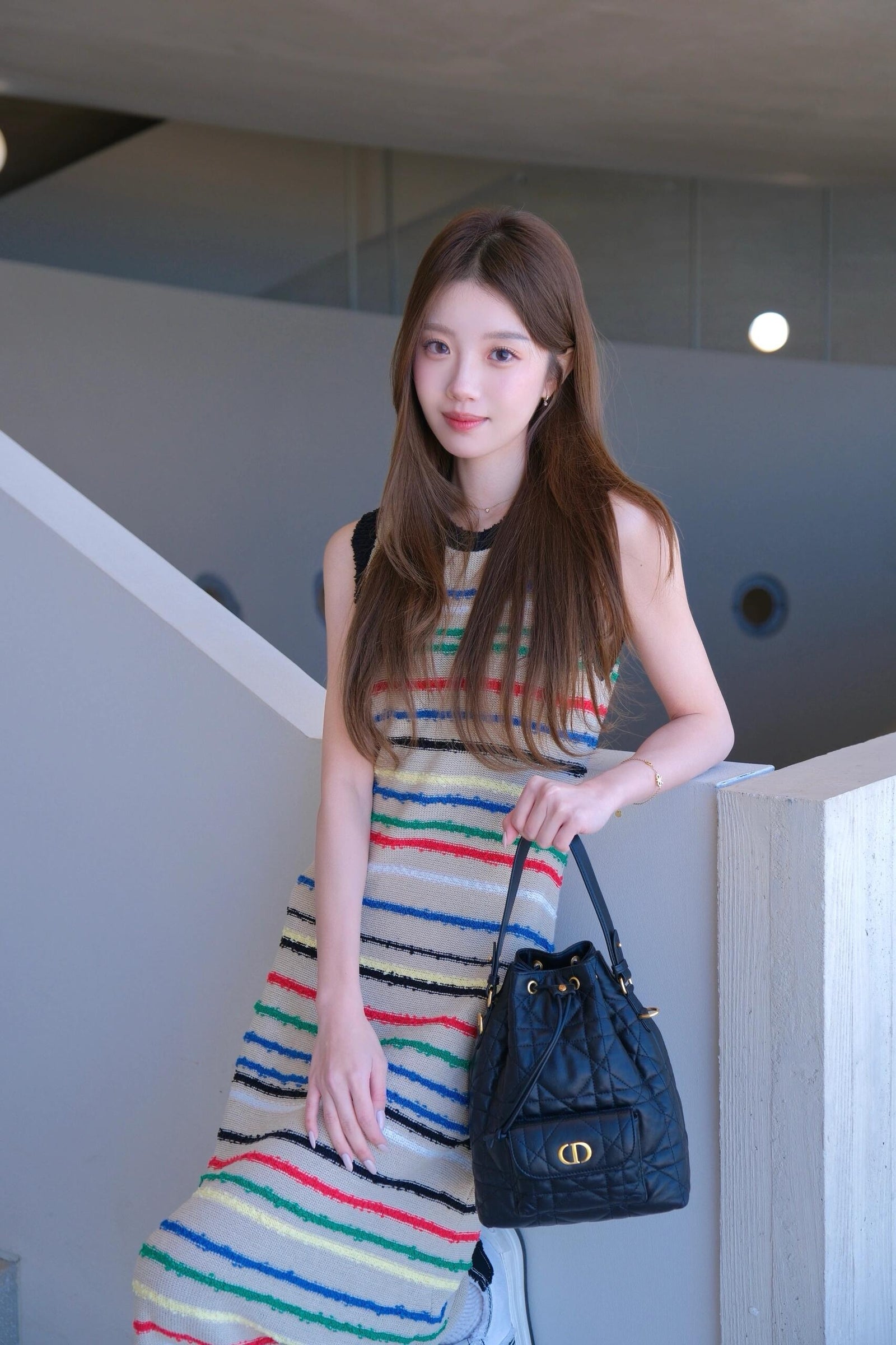 디올 카로 스몰 버킷백