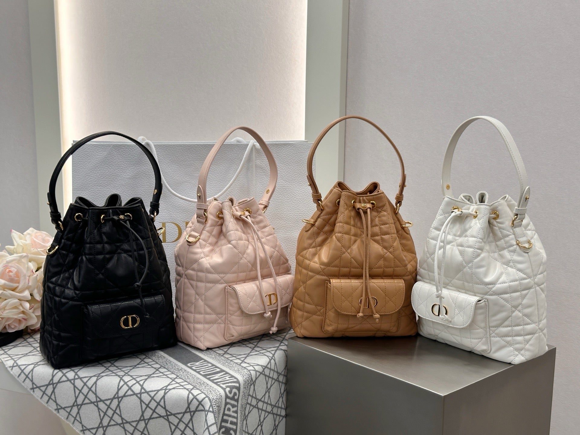 디올 카로 스몰 버킷백