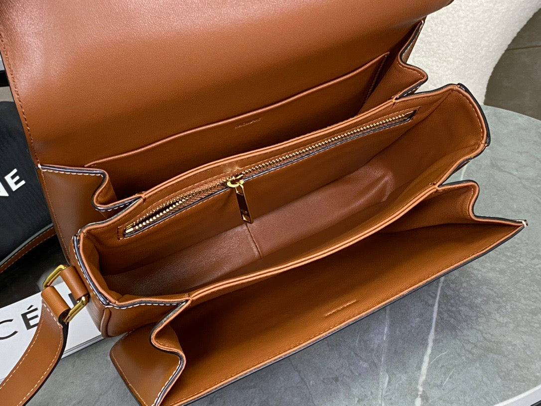 셀린느 트리옹프 숄더백 캔버스 미디움