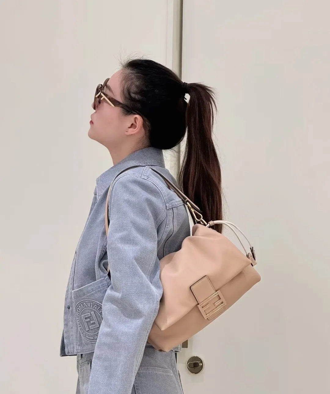 펜디 맘마 바게트 나파 라지