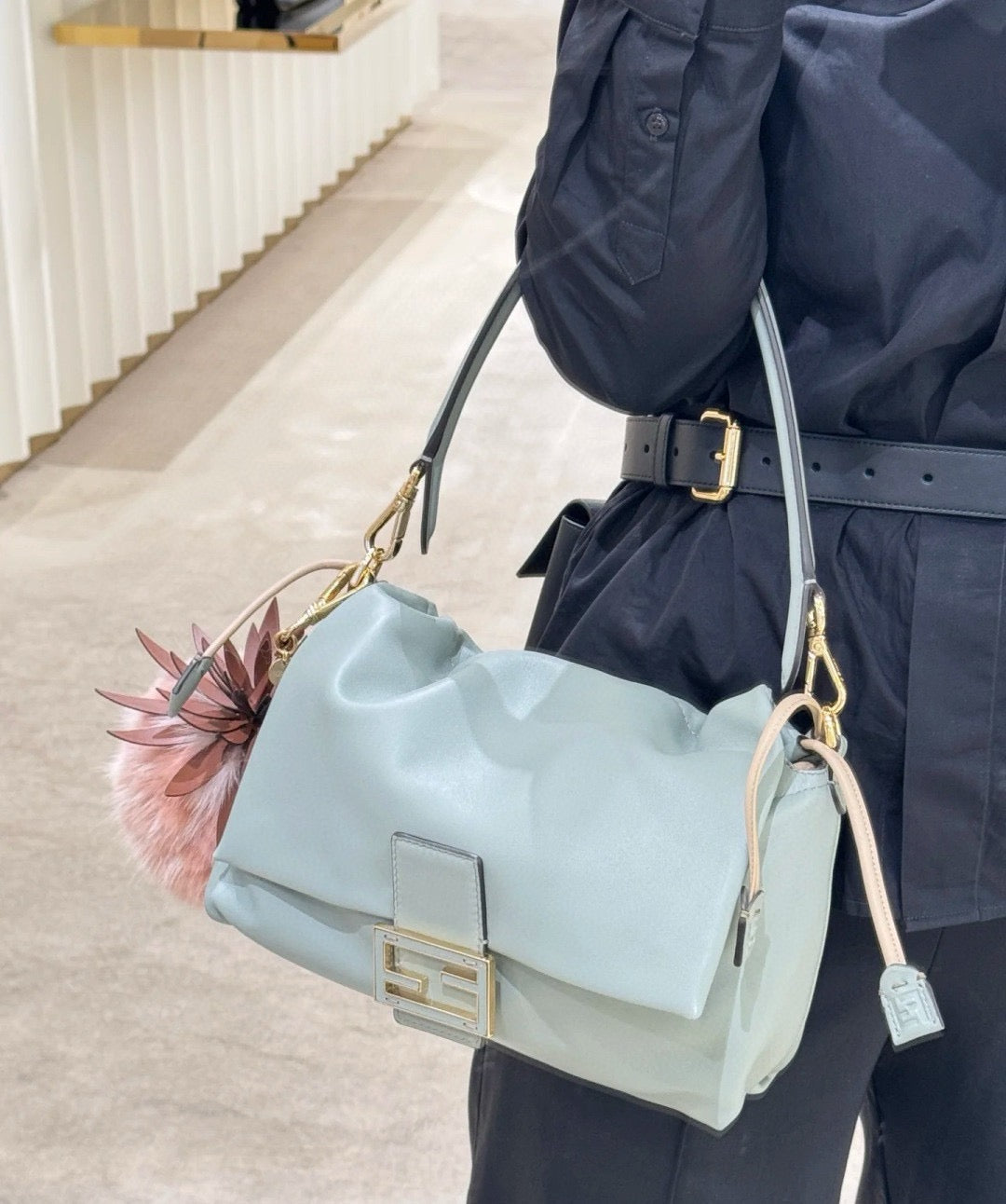 펜디 맘마 바게트 나파 라지