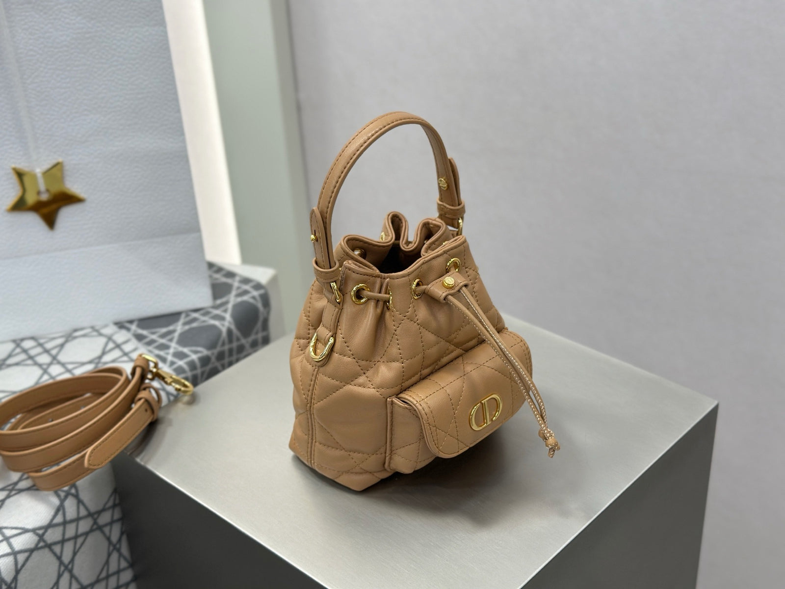 디올 카로 나노 버킷백